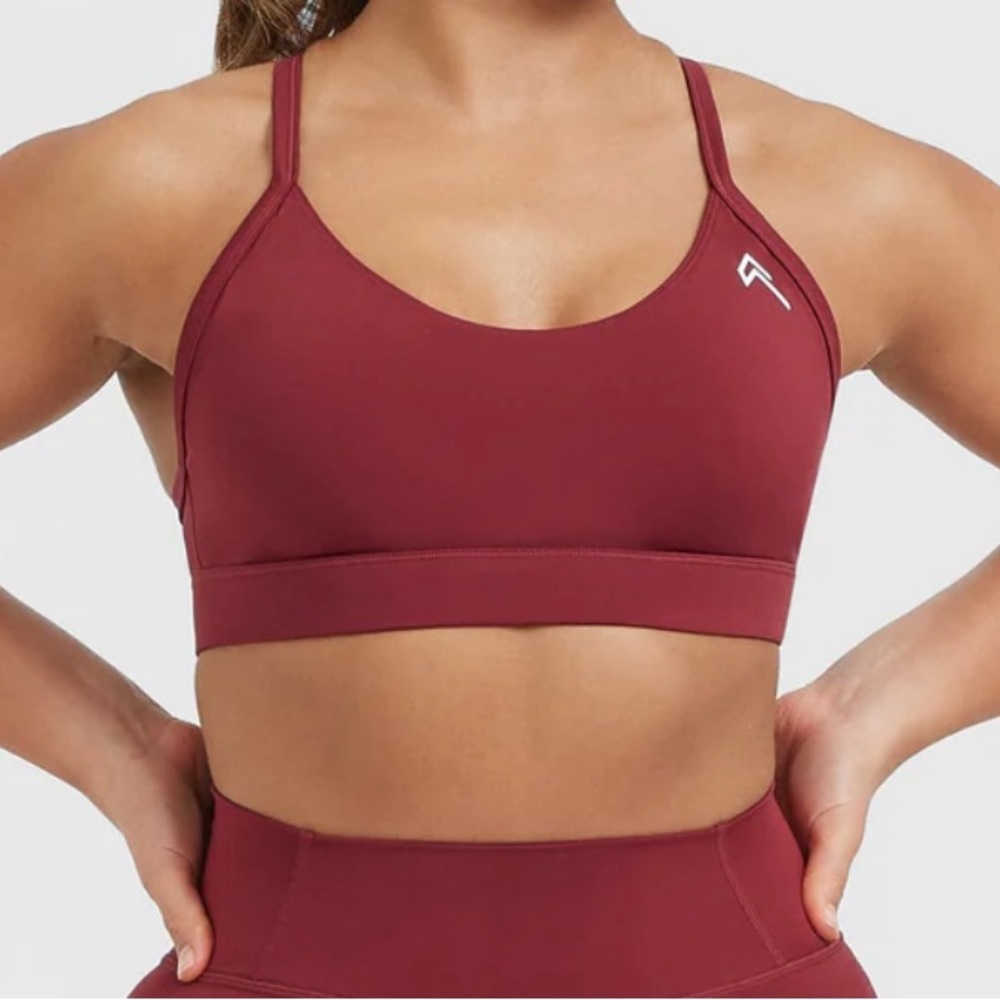 Oner active burnt cherry sports bra